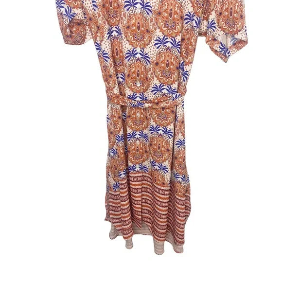 Cara Cara Hobbs midi dress orange size M/L m